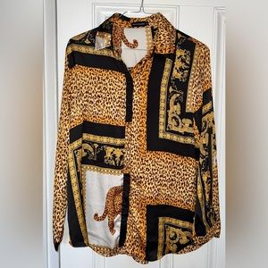 Large Pretty Little Thing Satin Blouse